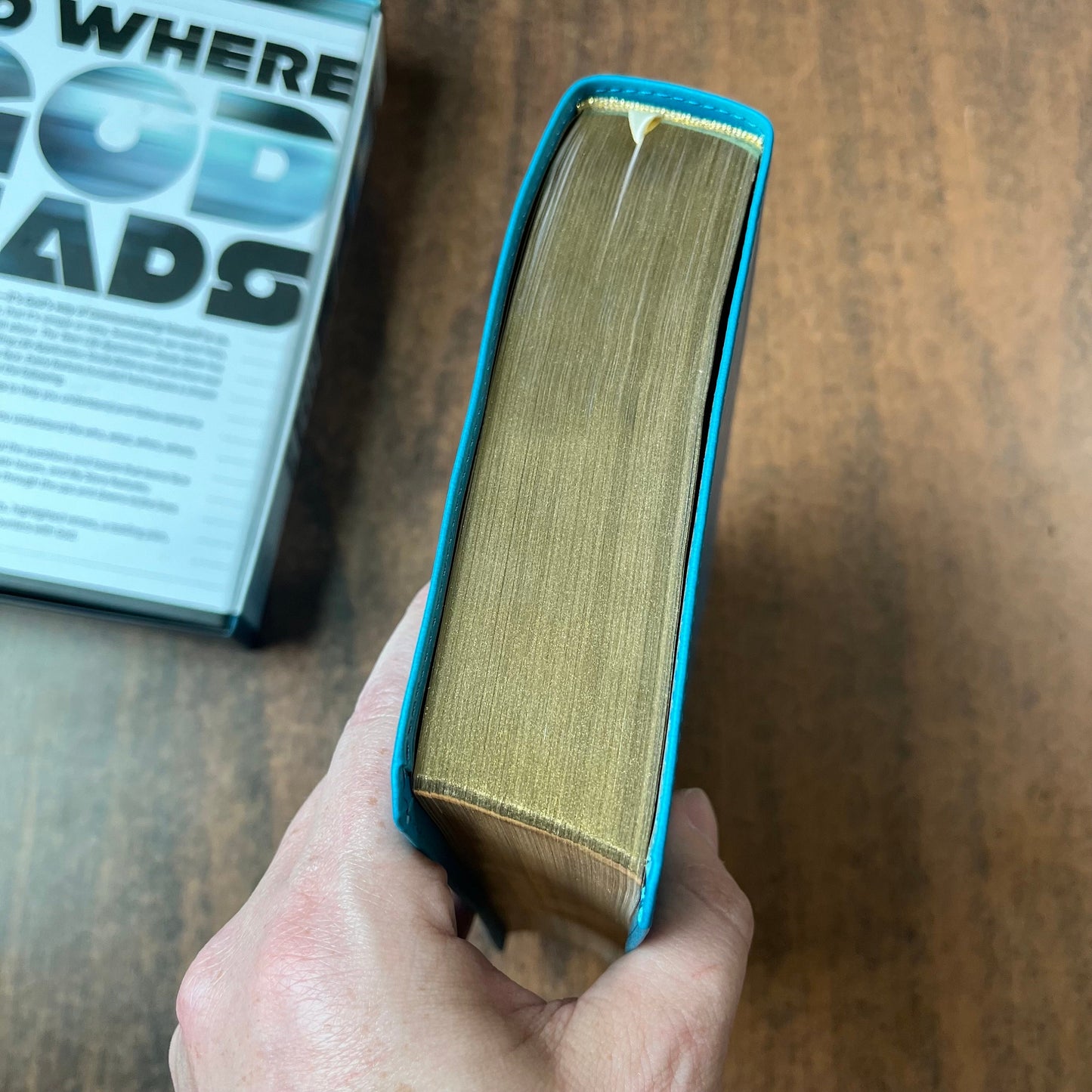 Personalized NLT Teen Life Application Study Bible , Teal LeatherLike, Custom Imprinted with name engraved ISBN 9781496434319, Custom Imprinted with a name