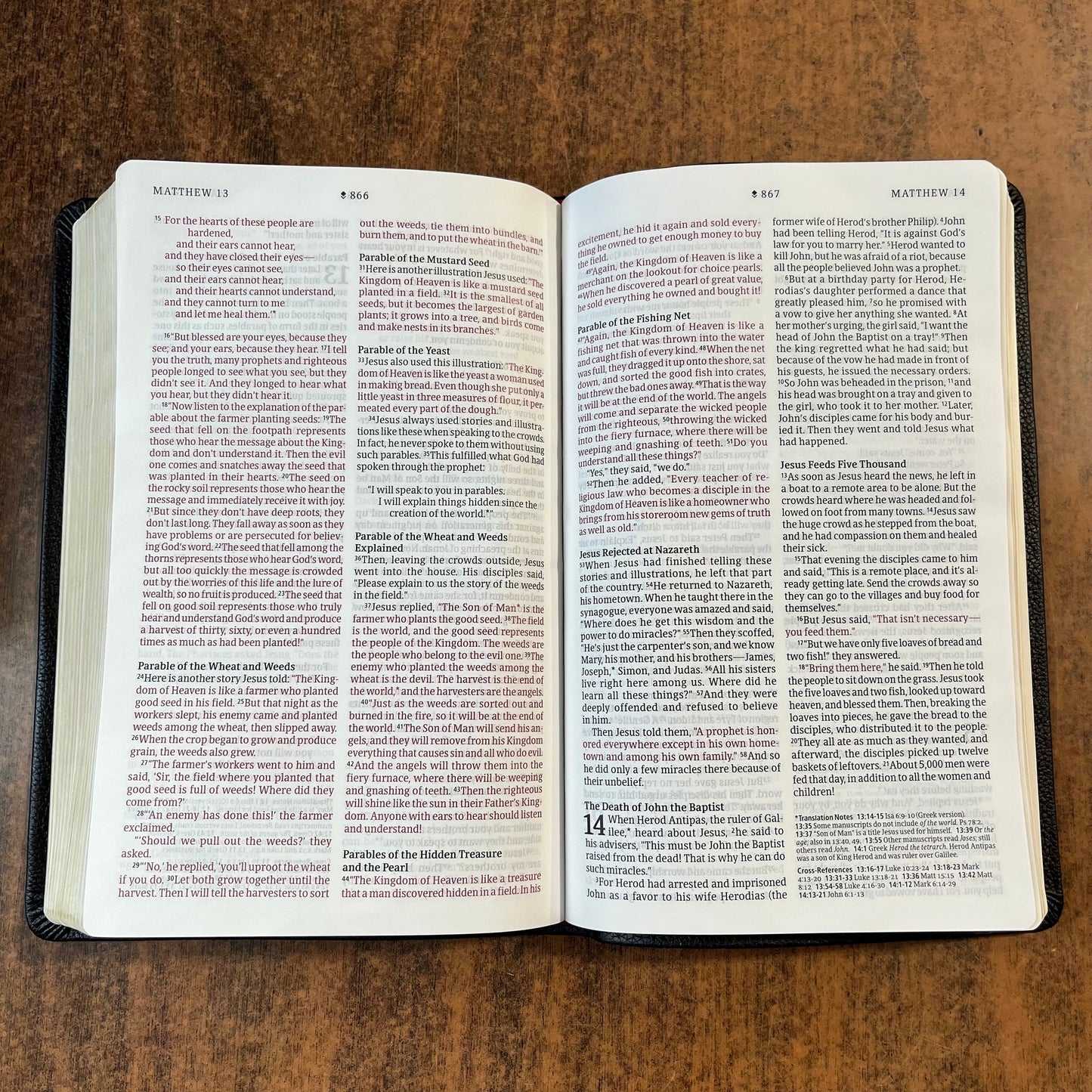 Personalized NLT Thinline Reference Bible - Black Genuine Leather - Custom Imprinted with name 9781496444868