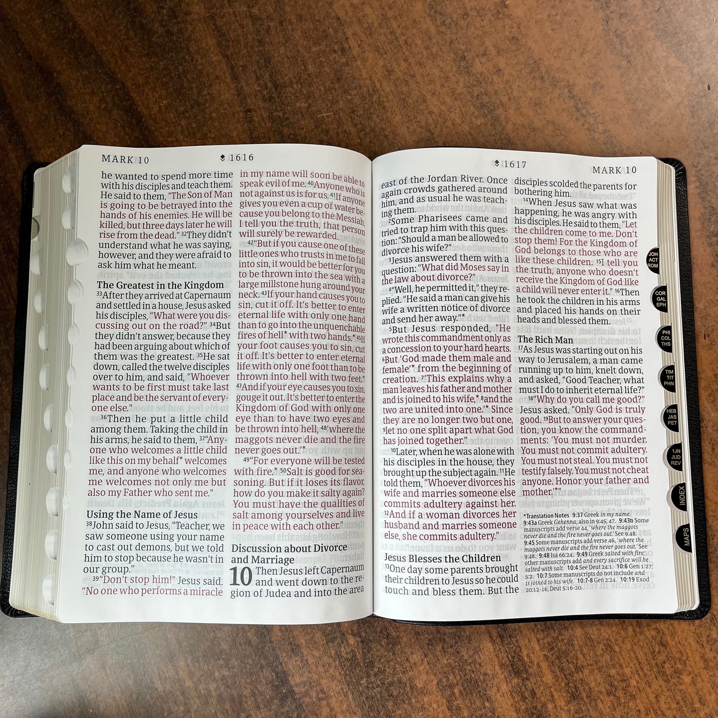Personalized NLT Super Giant Print Bible Thumb Indexed - Black Genuine Leather - Custom Imprinted with name, ISBN 9781496474285