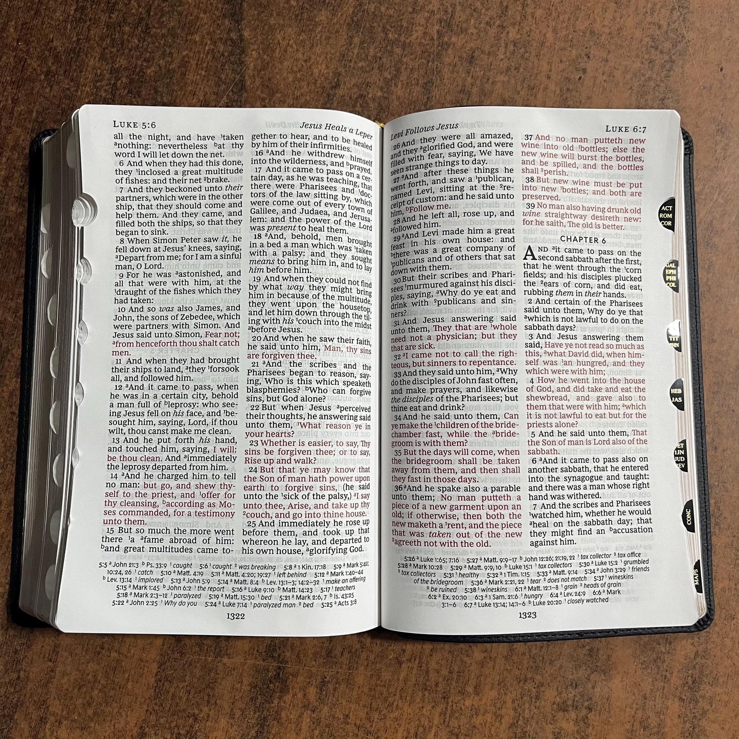 Personalized Bible KJV Large Print Personal Size Reference Bible Thumb Indexed - Black LeatherSoft Cover - Custom Imprinted with name, 9780785294566