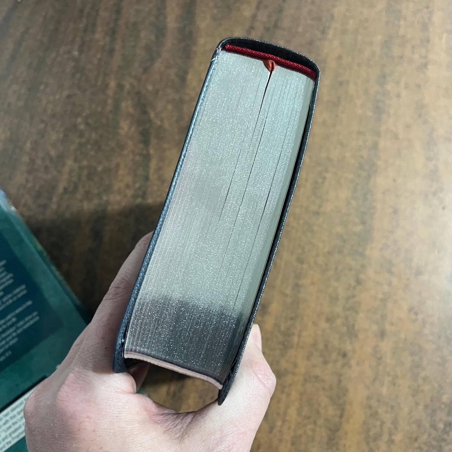 Personalized NIV Revolution Teen Study Bible - Charcoal / Navy DuoTone - Custom Imprinted with a name - 9780310080008