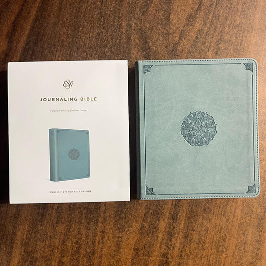 Personalized ESV Journaling Bible - Paris Sky Blue TruTone - Custom Imprinted with name, 9781433595677