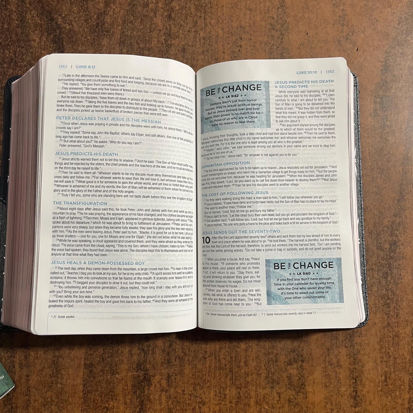 Personalized NIV Revolution Teen Study Bible - Charcoal / Navy DuoTone - Custom Imprinted with a name - 9780310080008