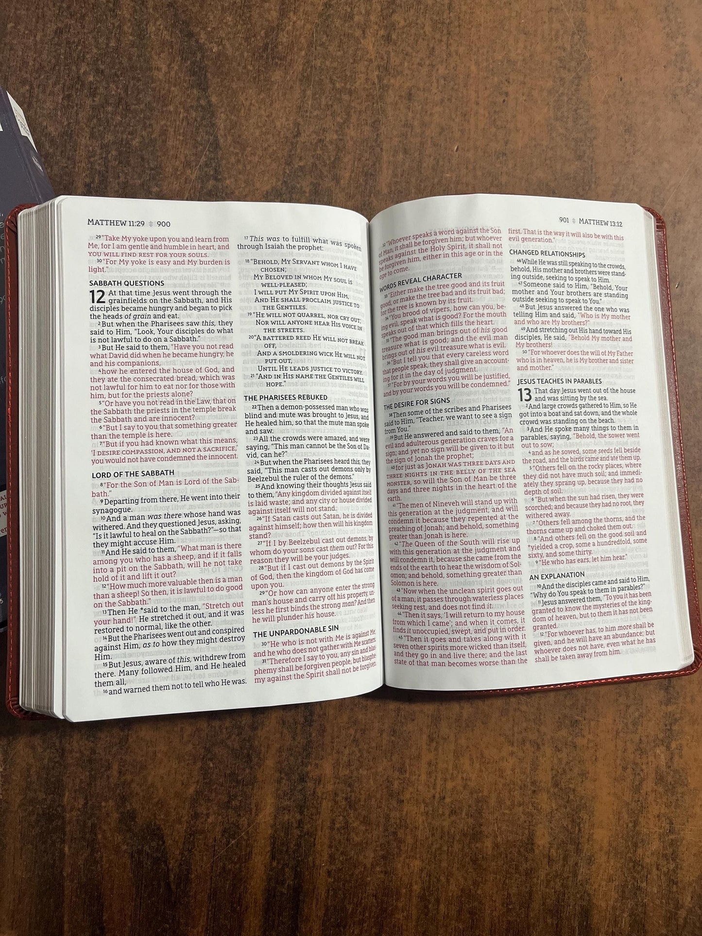 Personalized NASB Large Print Thinline Bible - Brown LeatherSoft - Custom Imprinted bible with a name, nasb 1995, 9780310451020