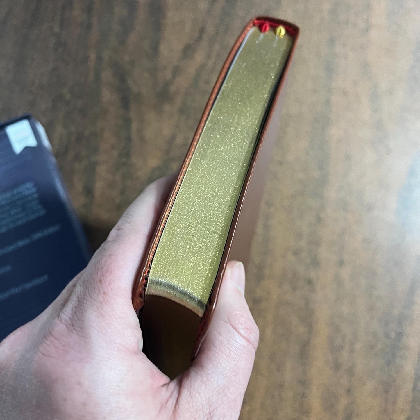 Personalized NASB Large Print Thinline Bible - Brown LeatherSoft - Custom Imprinted bible with a name, nasb 1995, 9780310451020