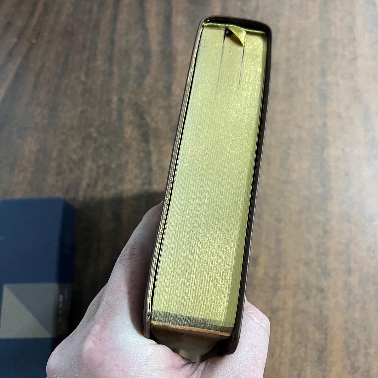 Personalized NASB Wide Margin Bible - Brown LeatherSoft, 1995 NASB Text, custom imprinted with a name engraved, isbn 9780310461081