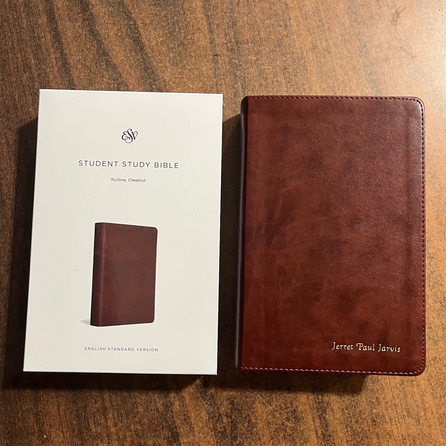 Personalized Study Bibles with a name imprinted 