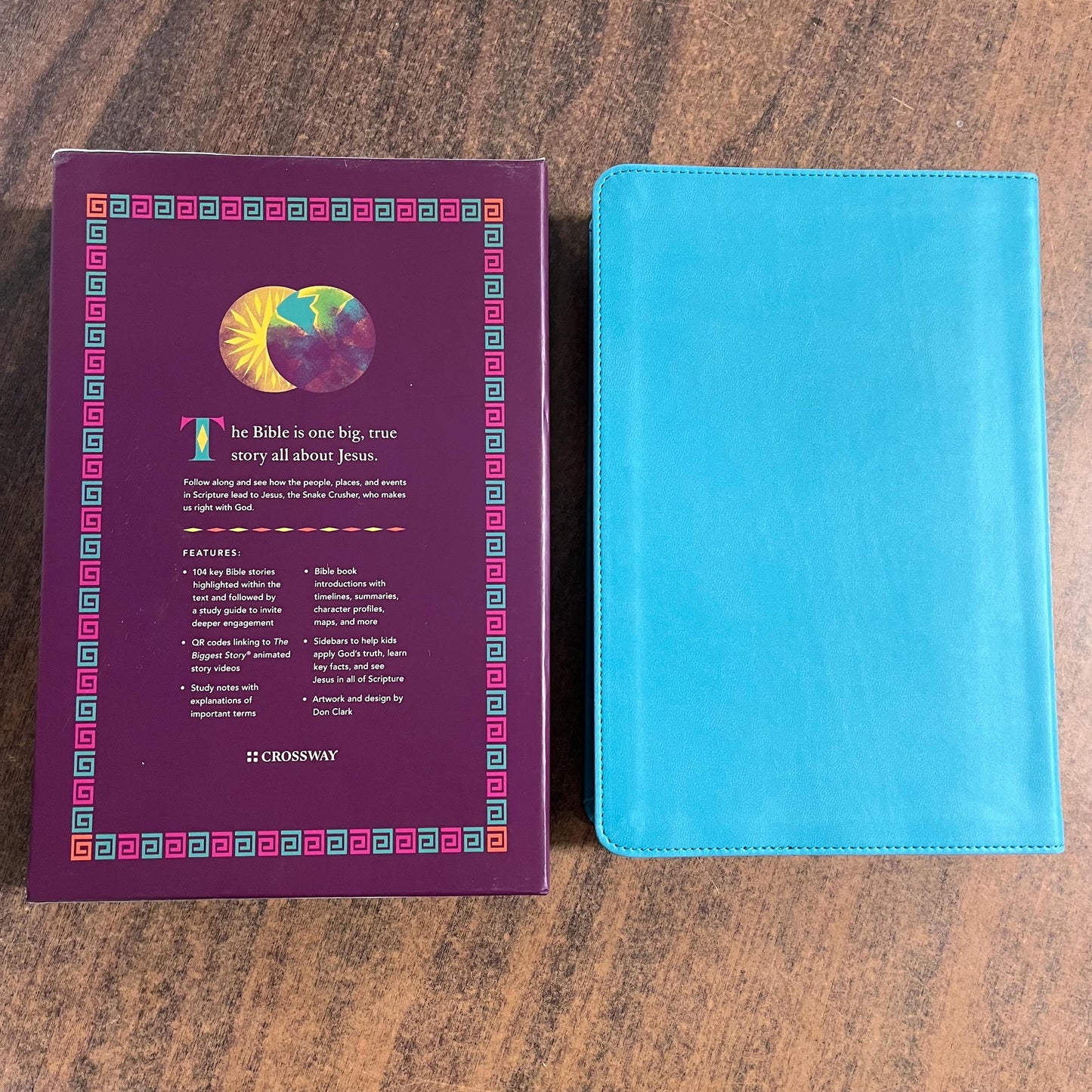 Personalized ESV Kids Bible - Teal Trutone - Custom Imprinted with name - Biggest Story Study Bible for Kids 9798874902520