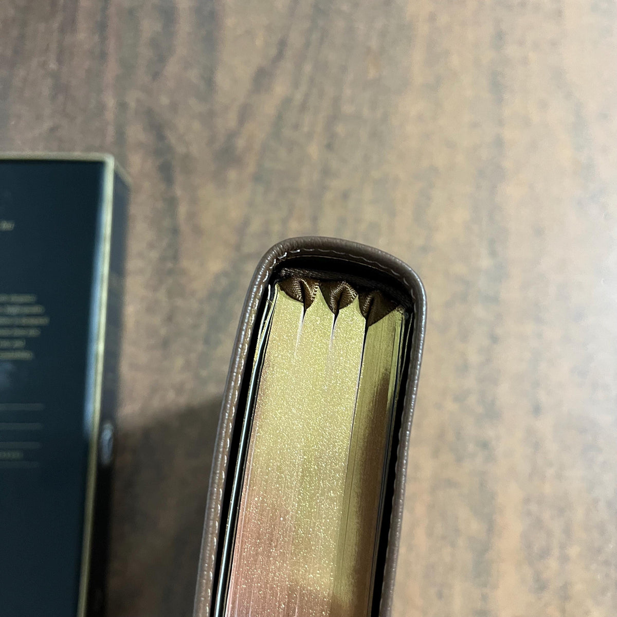 Personalized NLT Tyndale Select Large Print Thinline Reference Bible Thumb Indexed - Brown Goatskin Genuine Leather - Custom, 9798400506574