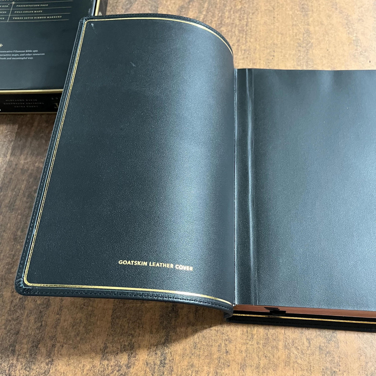 Personalized NLT Tyndale Select Large Print Thinline Reference Bible Thumb Indexed - Black Goatskin Genuine Leather - Custom, 9798400506550
