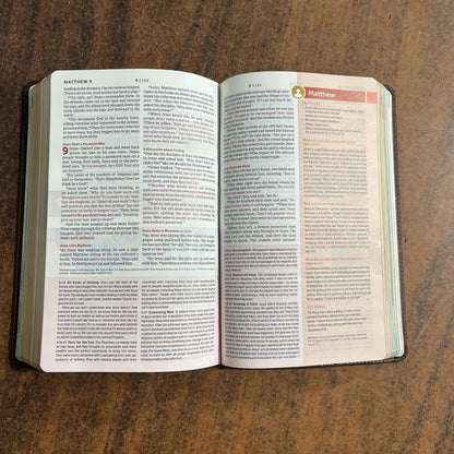 Personalized NLT Student Life Application Study Bible - Brown LeatherLike, ISBN 9781496489869 Teen bible personalized with embossed name