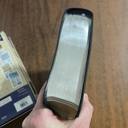 Personalized NIV Application Study Bible - Black Genuine Calfskin Leather -Custom Imprinted 9780310467748 (Update to Life Application Bible)