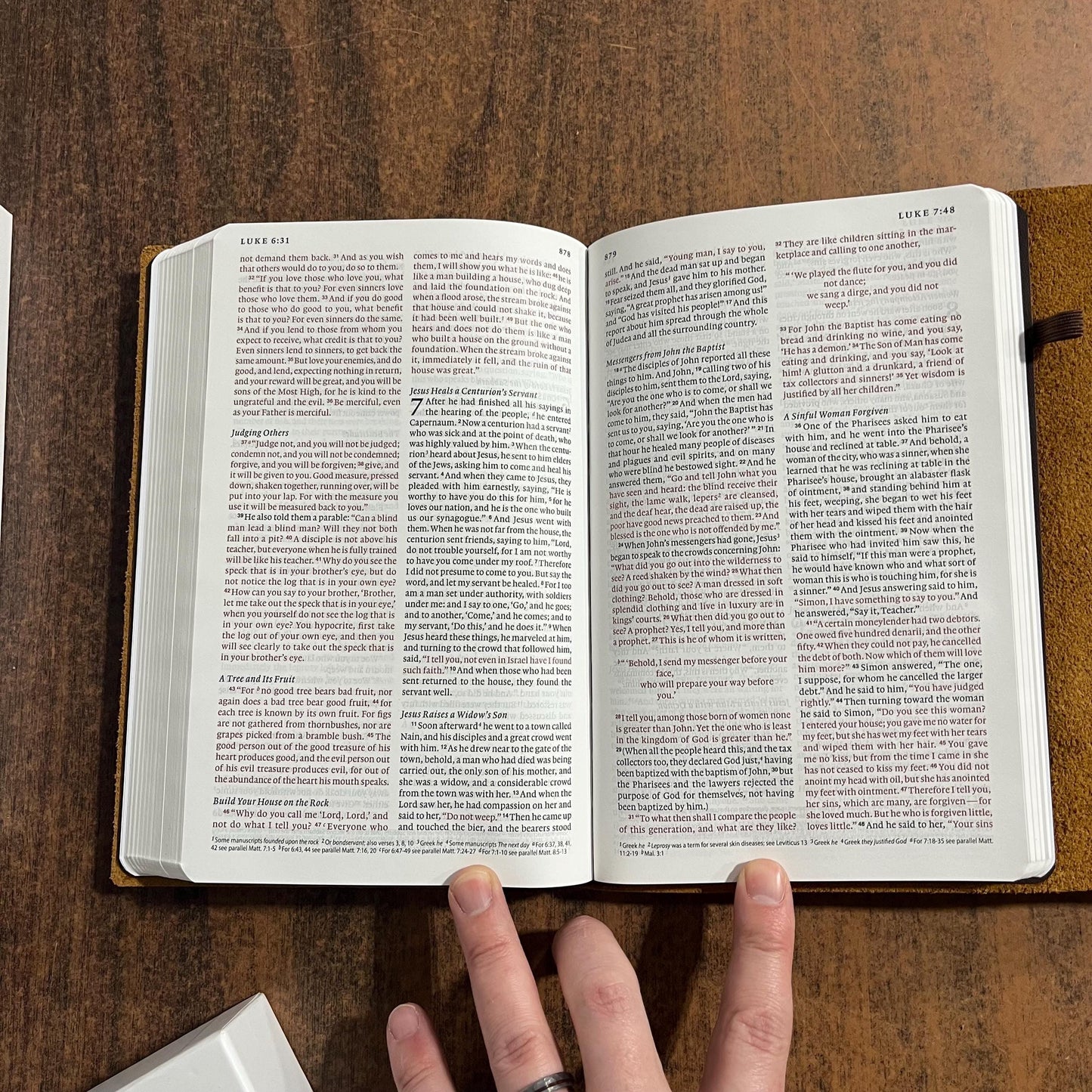 Personalized ESV Thinline Bible - Brown Natural Genuine Leather with Flap  Custom Imprinted, ISBN 9798874903596 16spaces