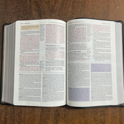 Personalized NIV Application Study Bible - Black Genuine Calfskin Leather -Custom Imprinted 9780310467748 (Update to Life Application Bible)