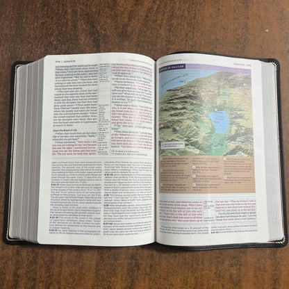 Personalized NIV Application Study Bible - Black Genuine Calfskin Leather -Custom Imprinted 9780310467748 (Update to Life Application Bible)