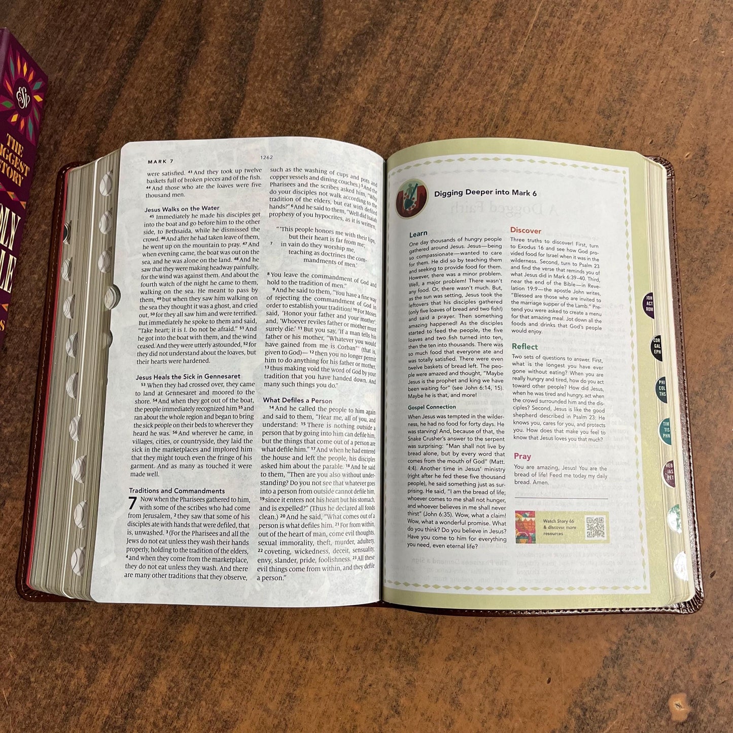 Personalized ESV Kids Bible Thumb Indexed - Brown Trutone - Custom Imprinted with name - Biggest Story Holy Bible for Kids 9798874902483