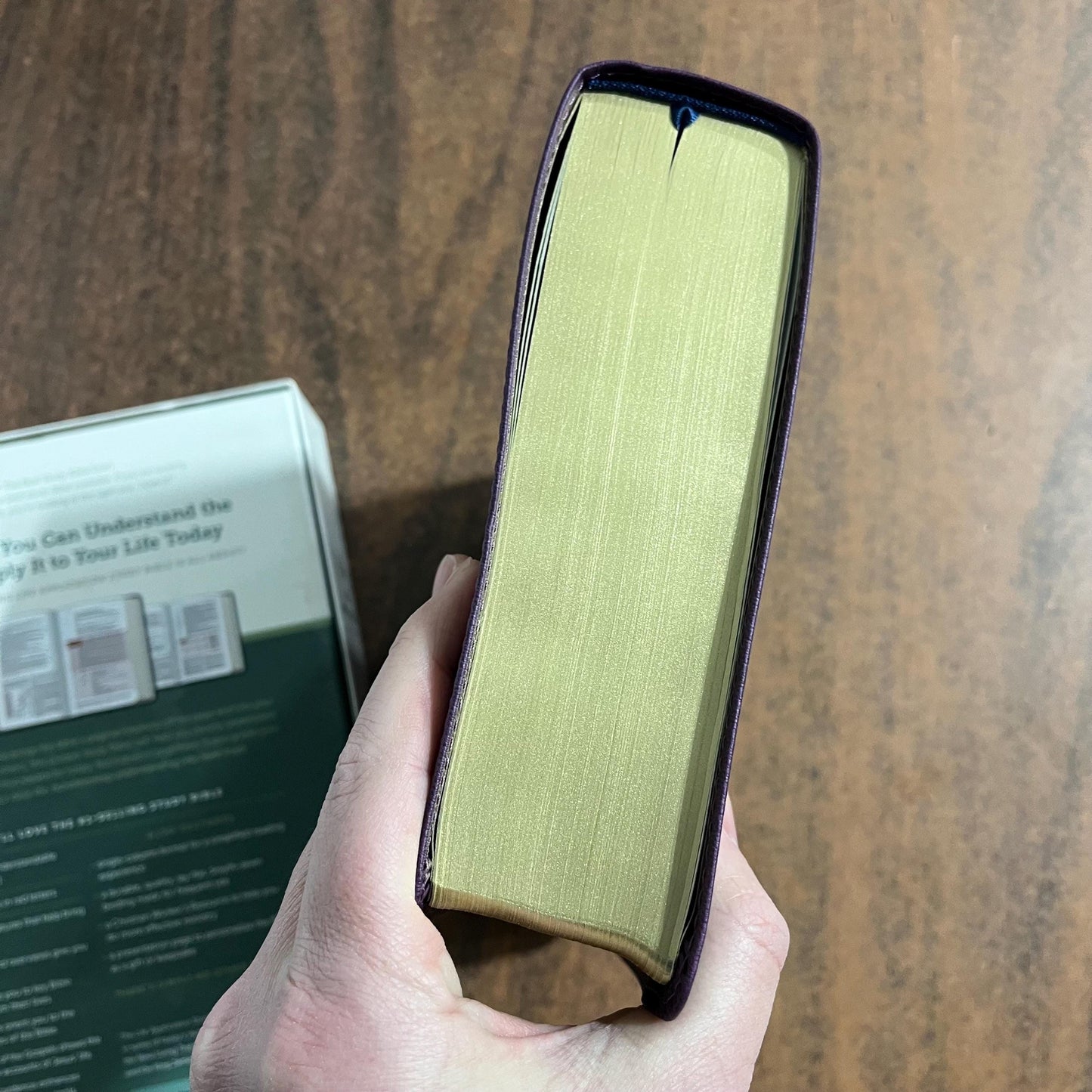 Personalized NLT Life Application Study Bible - Purple LeatherLike - Custom Imprinted 9781496455185