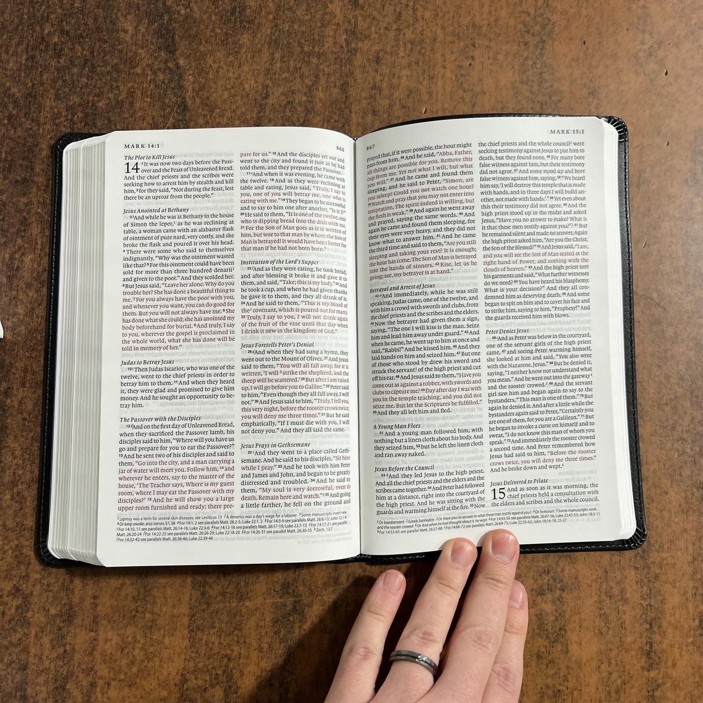 Personalized ESV Thinline Bible - Charcoal Crown of Thorns Trutone Cover - Custom Imprinted with a name - 9798874903565