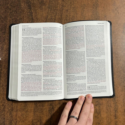 Personalized ESV Thinline Bible - Charcoal Crown of Thorns Trutone Cover - Custom Imprinted with a name - 9798874903565