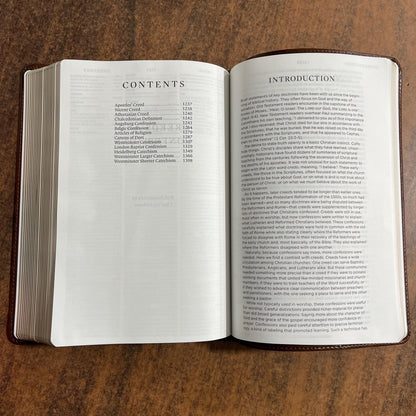 Personalized ESV Bible with Creeds and Confessions - Brown Trutone ** Custom Imprinted