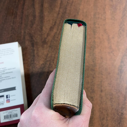 Personalized NKJV Single Column Reference Bible Thumb Indexed - Green LeatherSoft - Verse by Verse, Custom Imprinted with name 9781400335237