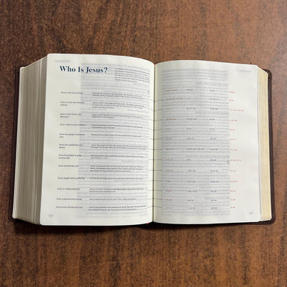 Personalized CSB He Reads Truth Devotional Bible - Brown Genuine Leather - Custom Imprinted with name engraved 9781535935081