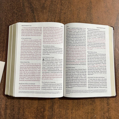 Personalized ESV Giant Print Bible - Deep Brown Trutone - Custom Imprinted with a name engraved - 9798874906337