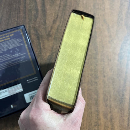 Personalized NASB Thompson Chain Reference Study Bible Thumb Indexed -Brown LeatherSoft, Custom Imprinted nasb 1977 Printed in United States