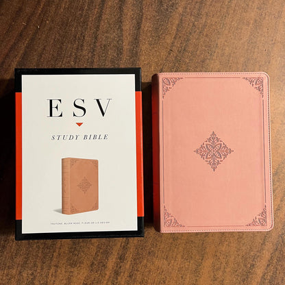 Personalized ESV Study Bible - Blush Rose (Pink) Trutone ** Custom Imprinted with name engraved 9798874902681