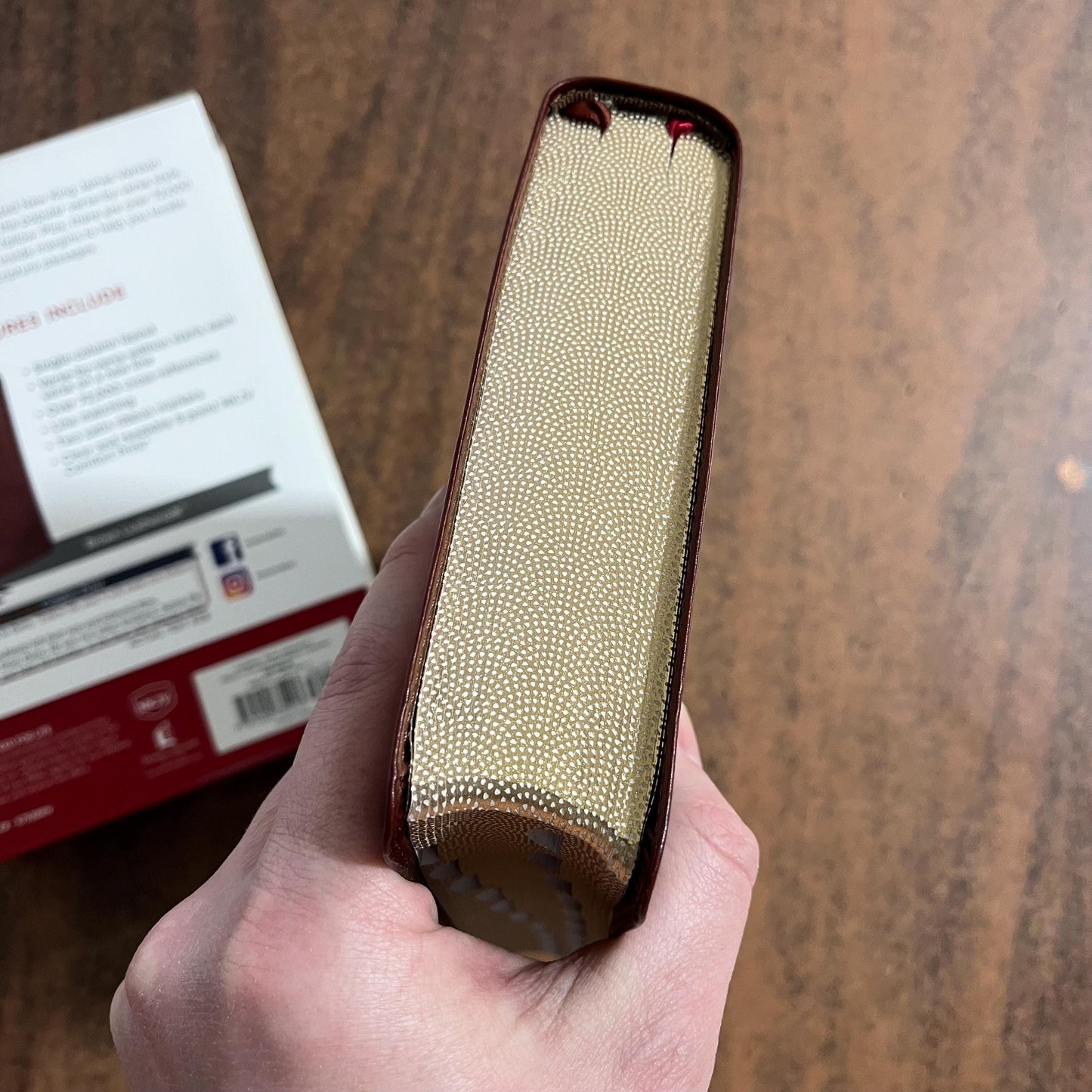 Personalized NKJV Single Column Reference Bible Thumb Indexed - Brown LeatherSoft - Verse by Verse, Custom Imprinted with name 9781400335213