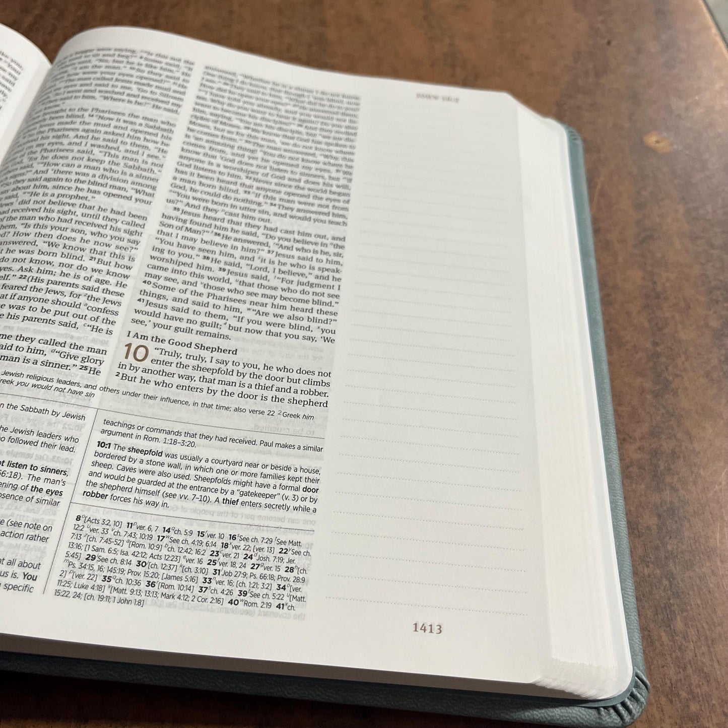 Personalized ESV Journaling Study Bible - Paris Sky Trutone over Board, Custom Imprinted with a name 9798874902568