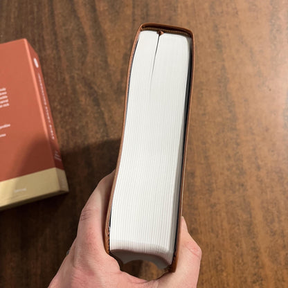 Personalized ESV Journaling Study Bible - English Saddle Trutone, 1 Chronicles 28:9 Deaign, Custom Imprinted with a name, 9798874902612