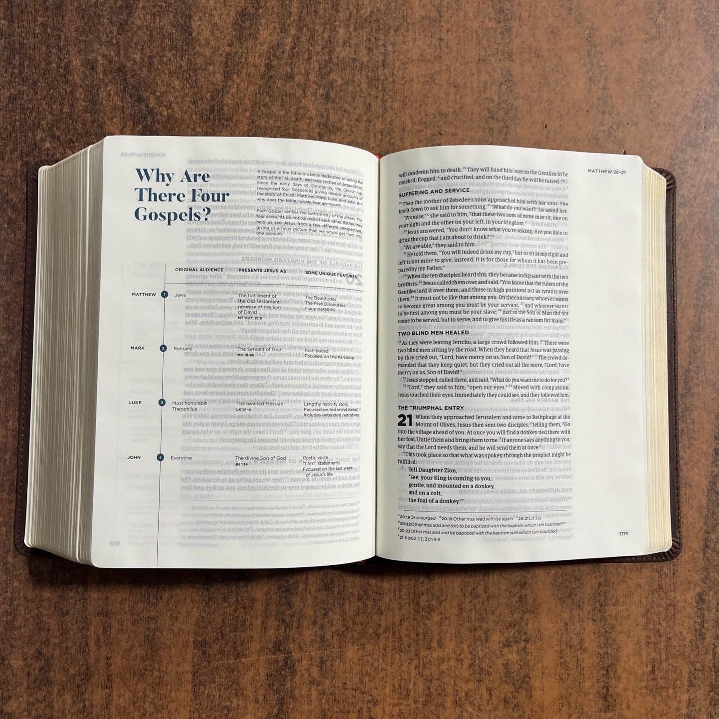 Personalized CSB He Reads Truth Devotional Bible - Brown Genuine Leather - Custom Imprinted with name engraved 9781535935081