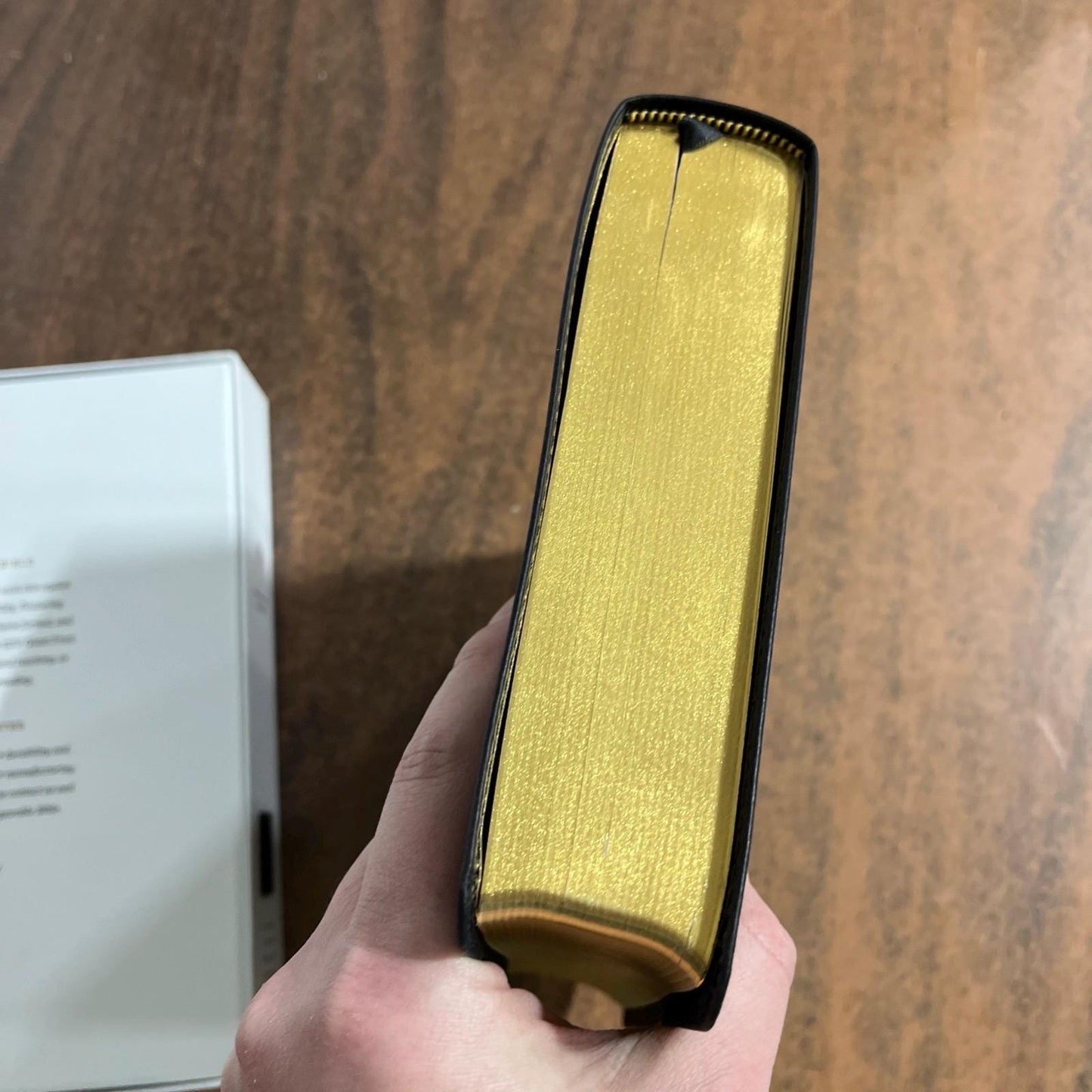 Personalized ESV Giant Print Bible - Black Genuine Leather - Custom Imprinted with a name engraved - 9798874906344