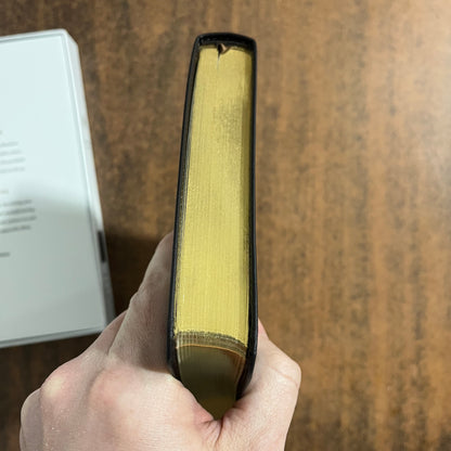 Personalized ESV Thinline Bible - Deep Brown Buffalo Genuine Leather, Custom Imprinted, ISBN 9798874903640