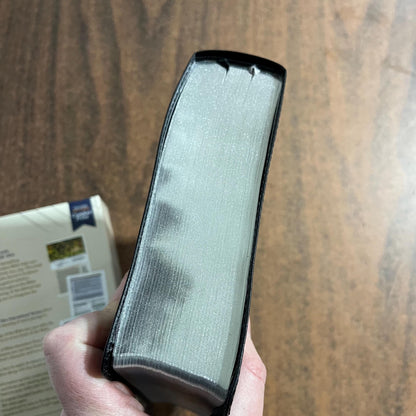 Personalized NIV Application Study Bible - Black European Bonded Leather - Custom Imprinted with a name, 9780310465102 (Update to Life Application Bible)