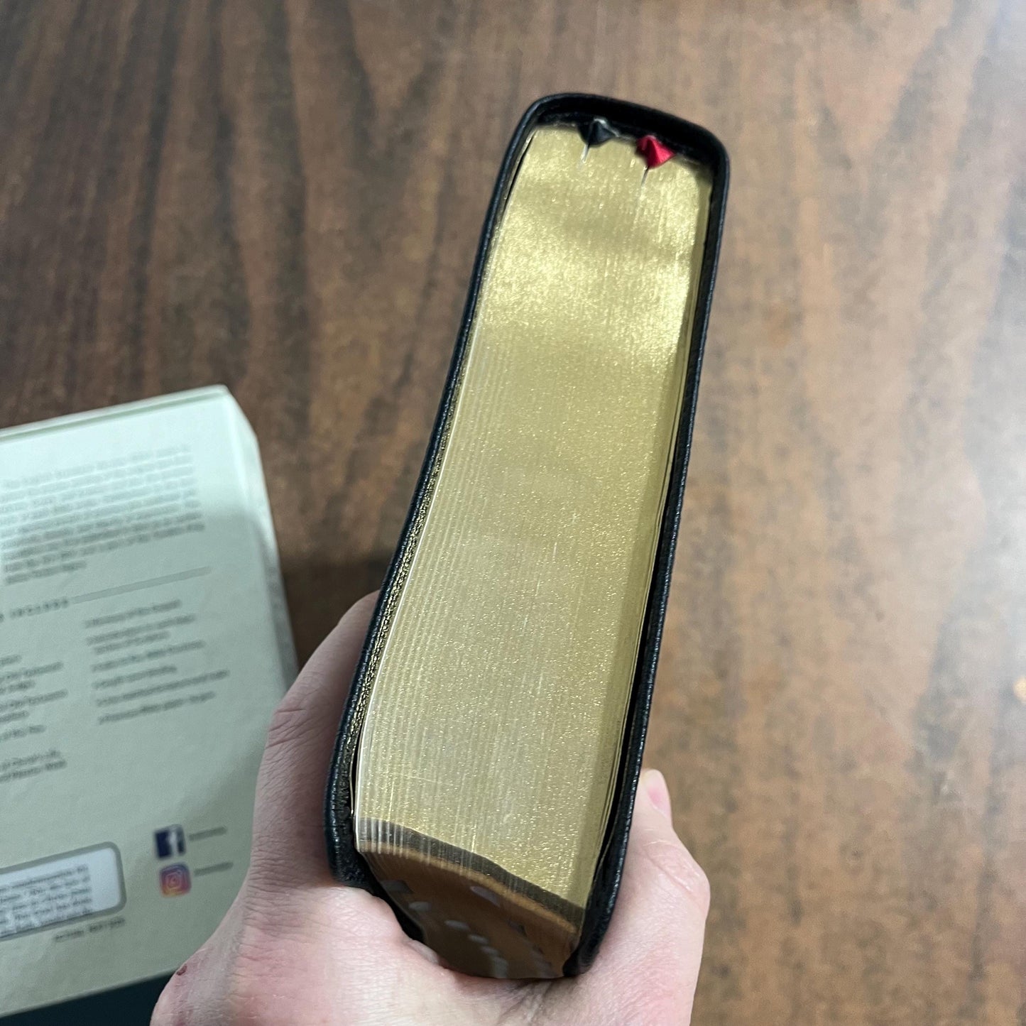 Personalized ESV MacArthur Study Bible Thumb Indexed, Black Genuine Leather, Custom Name Engraved Imprinted, ISBN 9780785247050