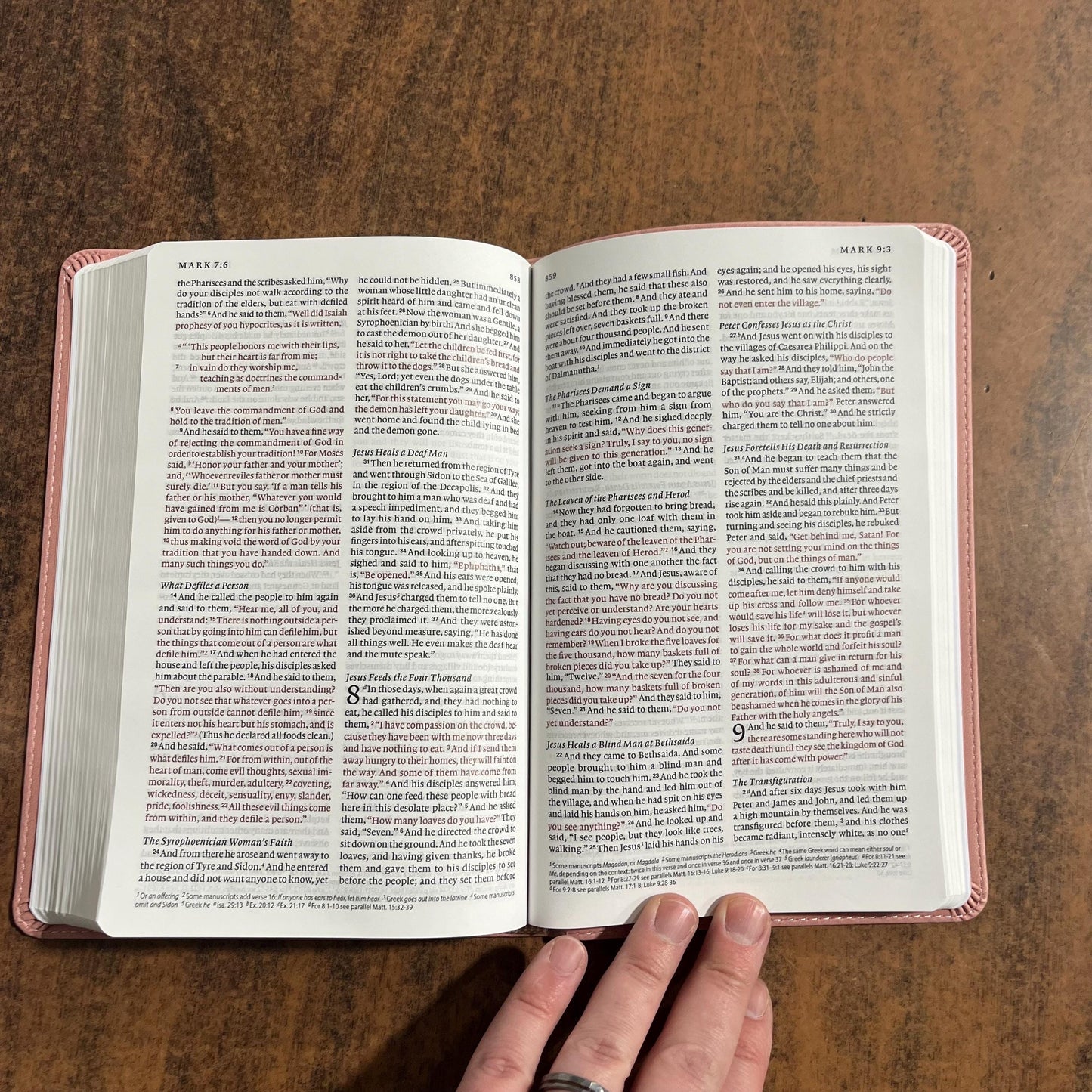 Personalizable ESV Thinline Bible - Blush Rose TruTone (Light Pink), Custom Imprinted with name, ISBN 9798874903718