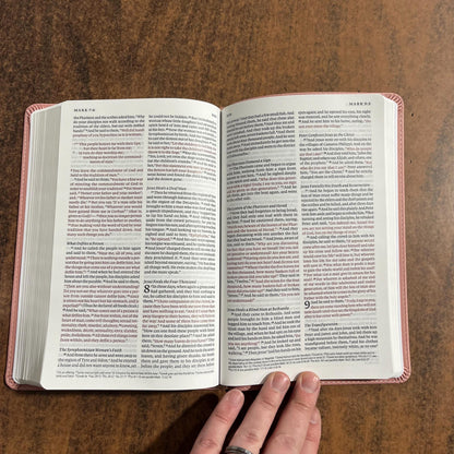 Personalizable ESV Thinline Bible - Blush Rose TruTone (Light Pink), Custom Imprinted with name, ISBN 9798874903718