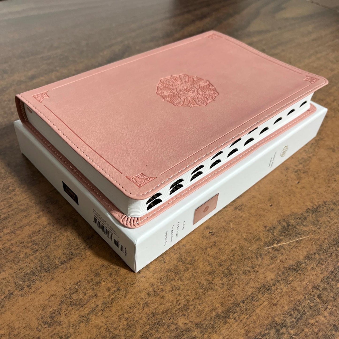 Personalized ESV Thinline Bible Thumb Indexed - Blush Rose (Pink) Cover - Custom Imprinted with a name - 9798874904333 - 2025 text