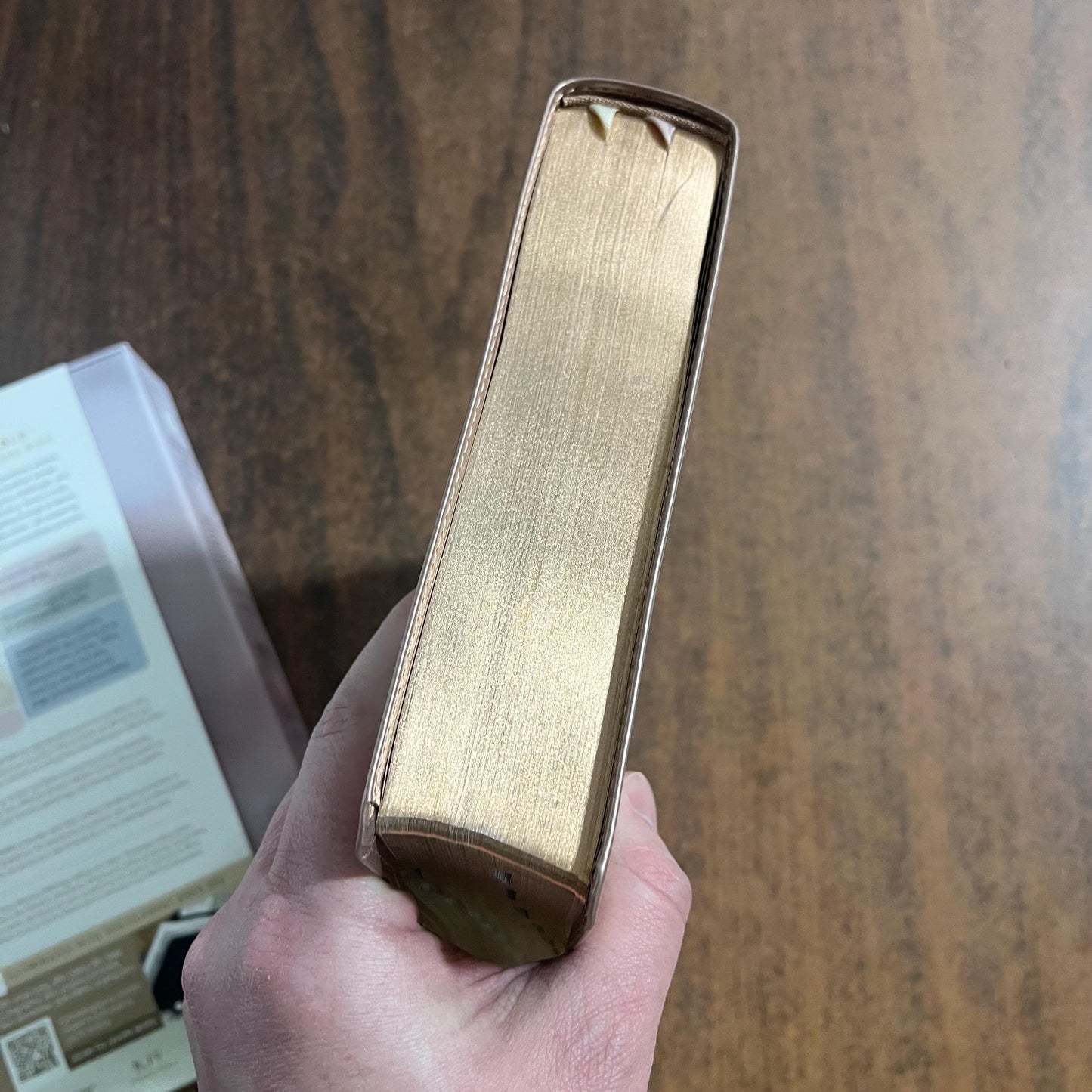 Personalized KJV Every Womans Bible Thumb Indexed - Rose Gold LeatherLike - Custom Imprinted, name engraved, Devotional Study, 9781496485038