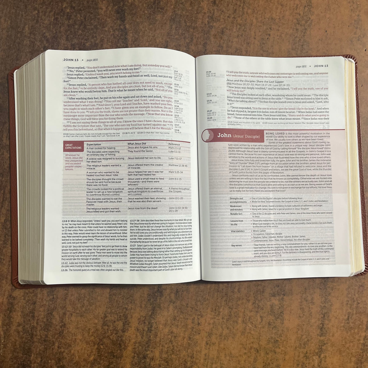 Personalized NLT Life Application Study Bible - Brown Genuine Leather - Custom Imprinted with a name, New Living Translation 9781496479020