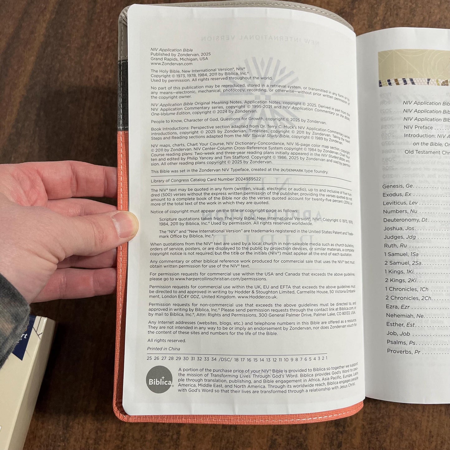 Personalized NIV Application Study Bible - Coral / Gray LeatherSoft - Custom Imprinted with a name, 9780310465171 (Update to Life Application Bible)