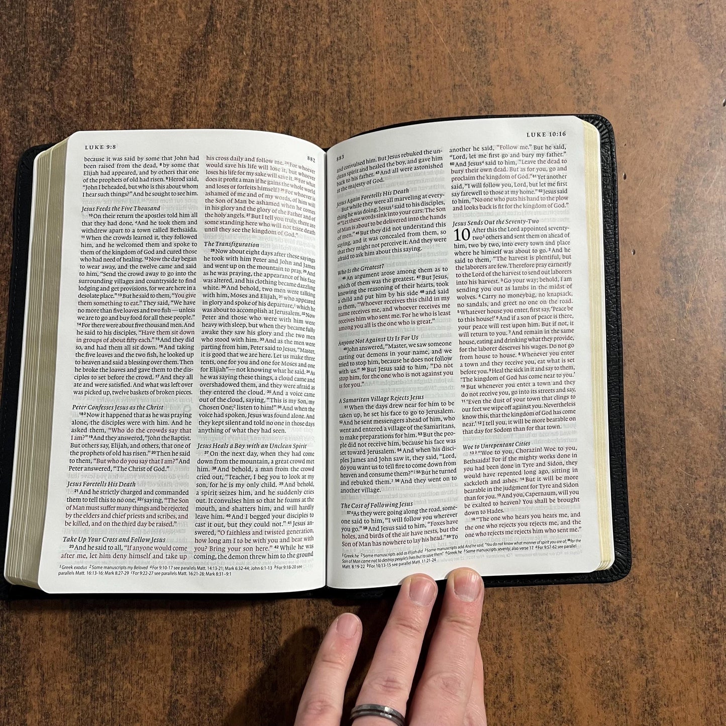 Personalized ESV Thinline Bible - Black Genuine Leather - Custom Imprinted with name, ISBN 9798874903589