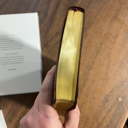 Personalized ESV Large Print Thinline Bible - Mahogany TruTone - Custom Imprinted with name engraved ESV 2025 Text - 9798874909000