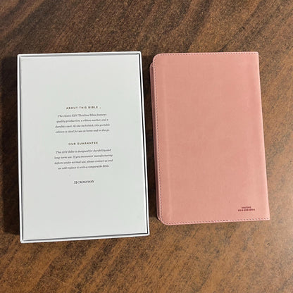 Personalizable ESV Thinline Bible - Blush Rose TruTone (Light Pink), Custom Imprinted with name, ISBN 9798874903718