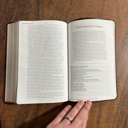 Personalized ESV Bible with Creeds and Confessions - Brown Trutone ** Custom Imprinted