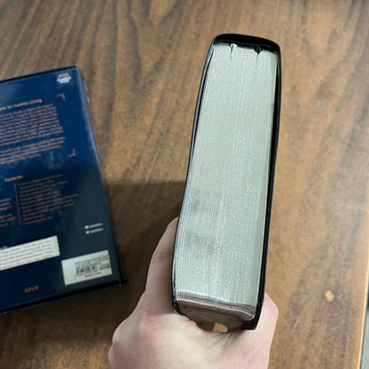 Personalized NIV Large Print Grace & Truth Study Bible Thumb Indexed - Black Bonded Leather,  Custom Imprinted ISBN 9780310447528