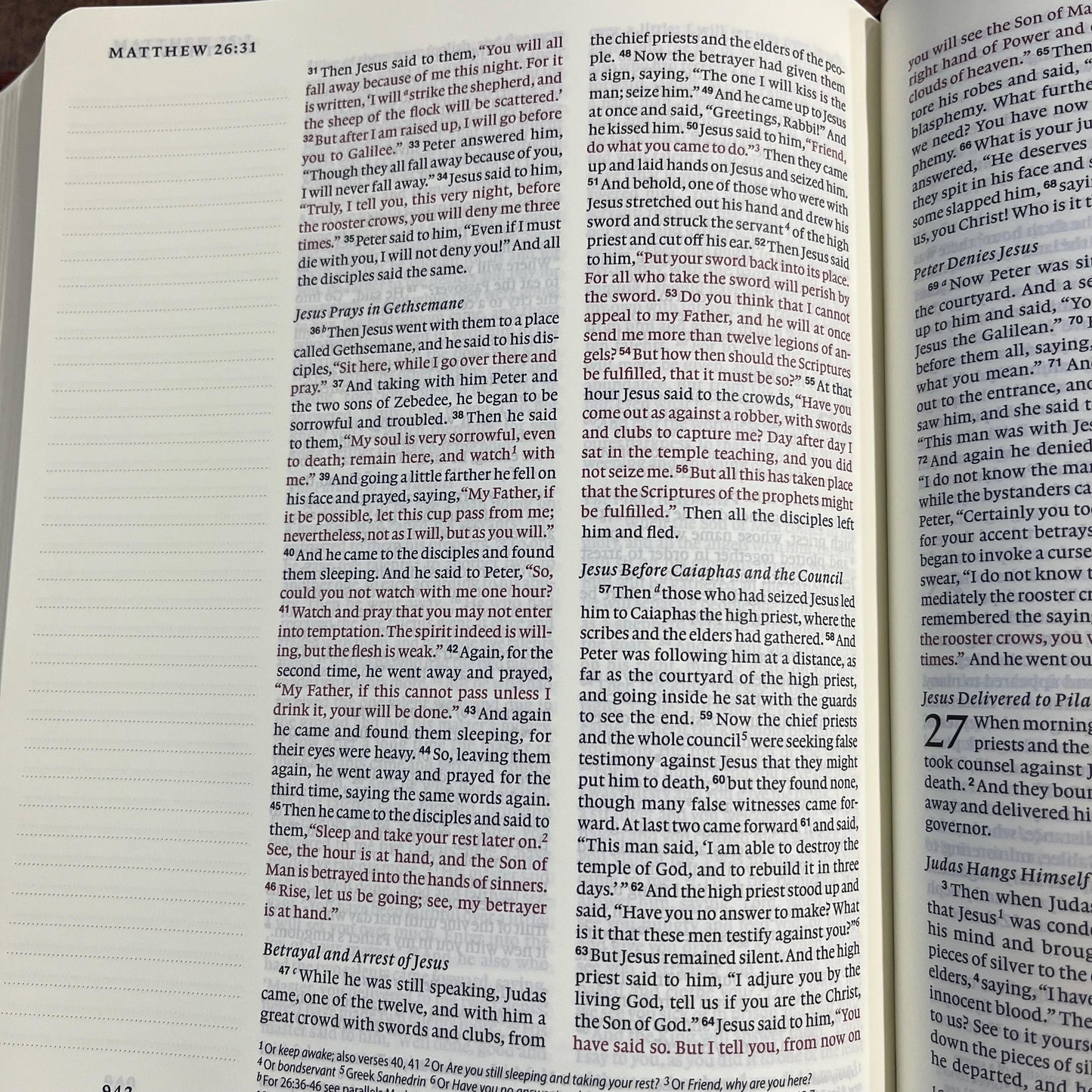 Personalized ESV Journaling Bible - Brown / Tan TruTone Cover Custom Imprinted with name, Red Letter 9798874907686
