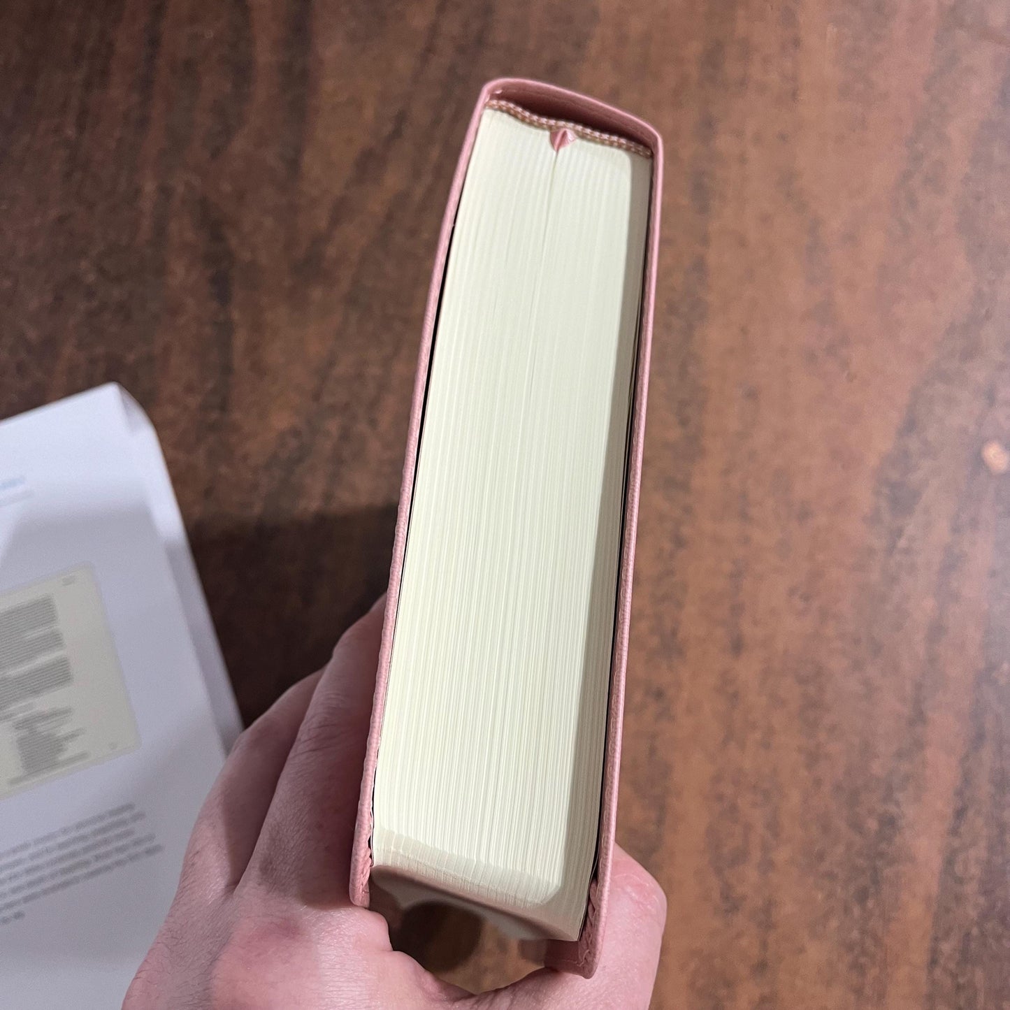 Personalized ESV Single Column Journaling Bible - Blush Rose (Pink) Trutone Wildflower Design - Custom Imprinted with Name  9798874900250